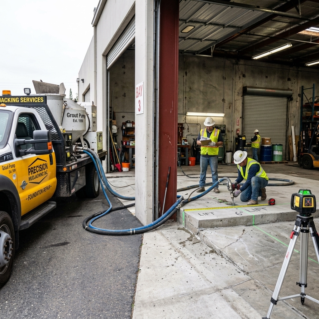 Void filling under concrete slab